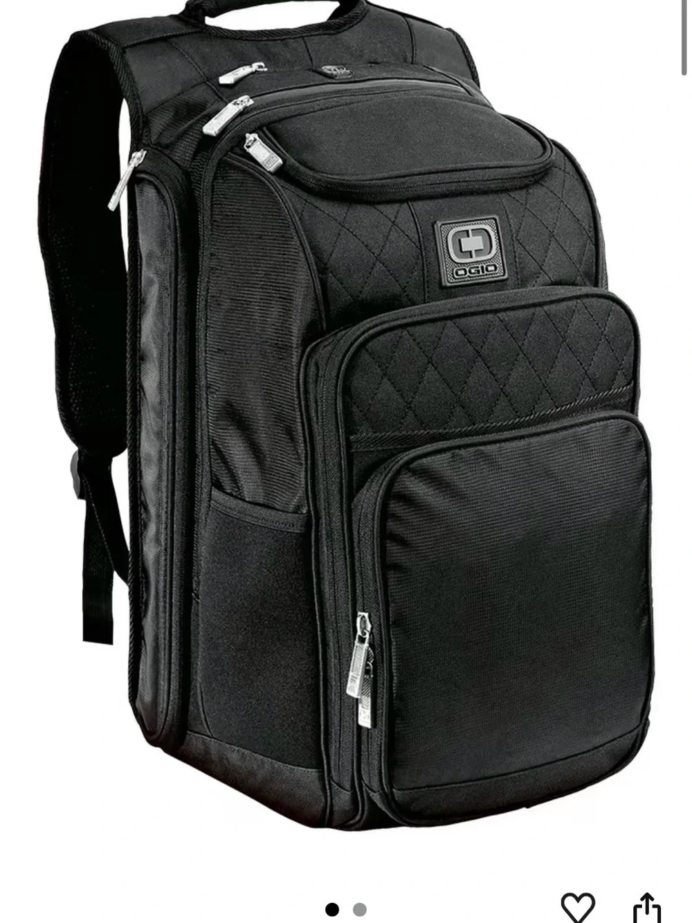 OGIO EPIC Black Compact Travel Backpack with Front Organizer